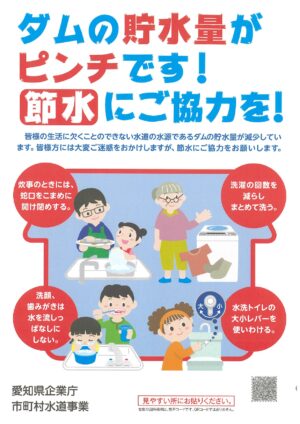 上水道の節水啓発及び節水対策の協力について（依頼）